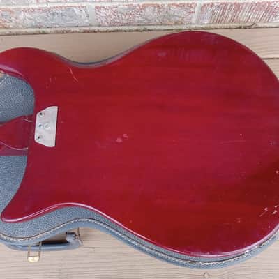 Vintage 1963 Gretsch Corvette Electric Guitar Husk Project w/ Pickups, Hagstrom Case! image 13
