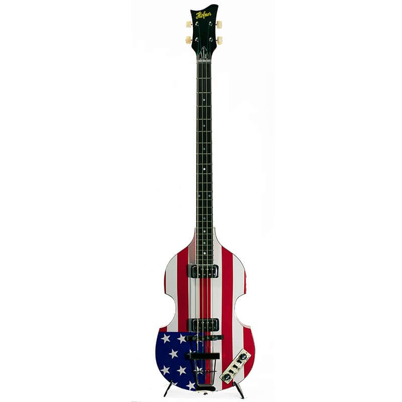 Hofner HCT-500/1-USA Contemporary Beatle Violin Bass American Flag