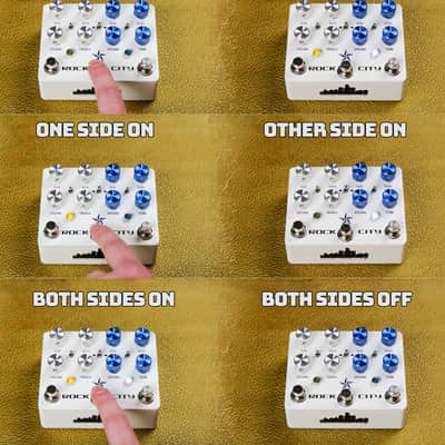 Mojo Hand FX Rock City(WATCHLIST OFFER)DUAL OVERDRIVE "Pozze" Switching System, Series/Parallel Order Switching, Left & Right Circuits Compliment Each Other image 3