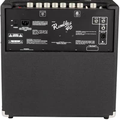 Fender Rumble 40 (V3), 120V, Black/Silver Bass Amplifier image 2