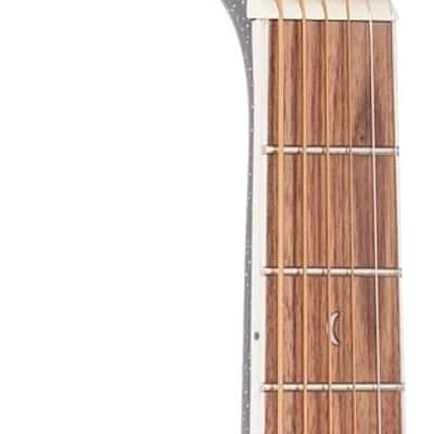 Luna Aurora Borealis 3/4 Acoustic Guitar, Black Pearl image 5