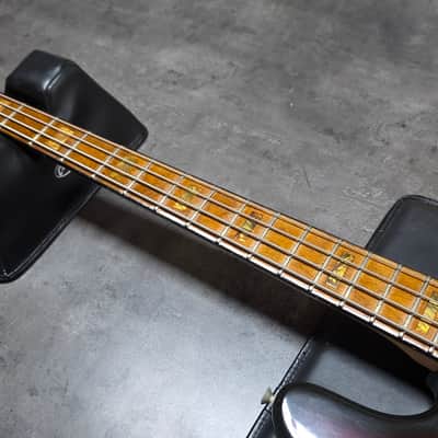 1973 Fender Precision Bass Sunburst Vintage American 70s P-Bass with custom Jazz Bass block inlay neck USA 4-String image 6