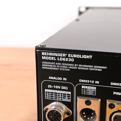 Behringer Eurolight LD6230 6-Channel DMX Dimmer Pack CG01WXY image 10