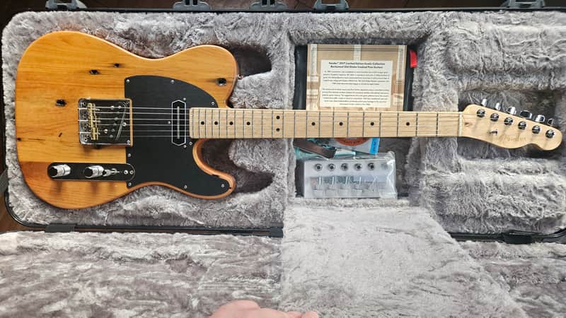 Fender Limited Edition Exotic Collection American Professional Pine Telecaster 2017 - Natural image 1