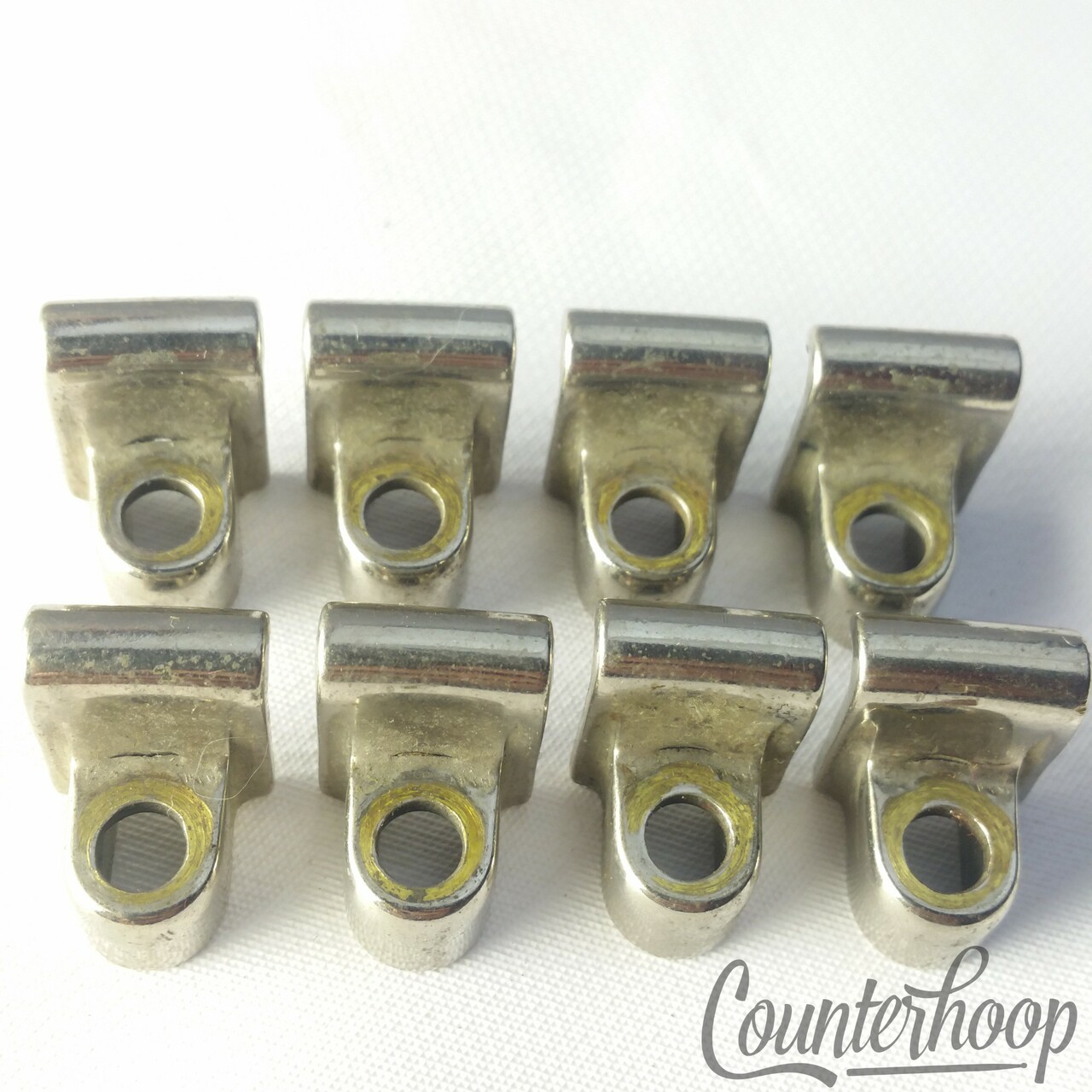 Ludwig 8x Tension T-Rod Clips Single-Flange Rim Floor/Tom/Snare Drum Nickel — main photograph