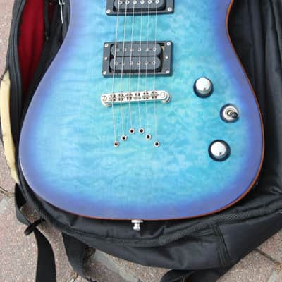 Dean Vendetta 4.0 Translucent Blue Quilted Top Guitar John Petrucci Liquifier Dimarzio Pickups! image 1