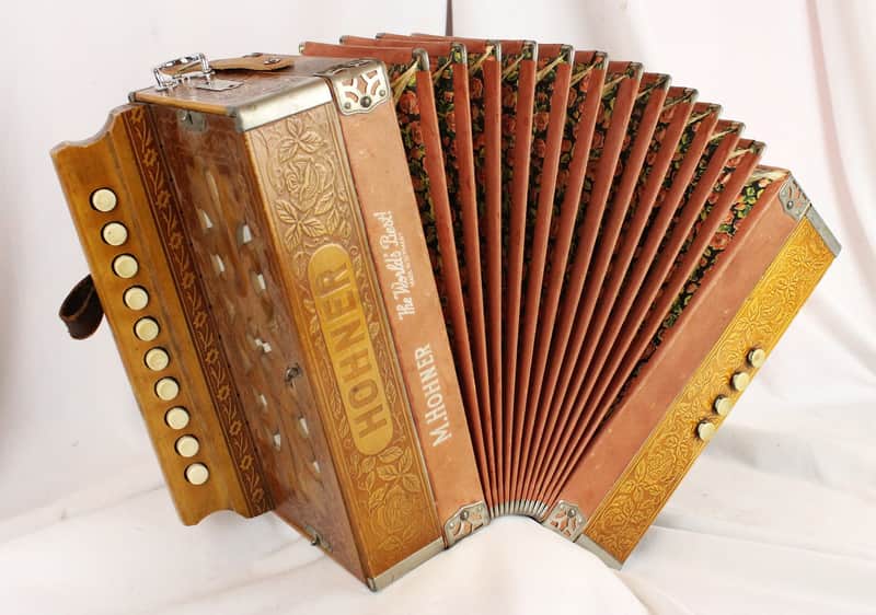 8267 - Nautical Hohner 1 Row Diatonic Button Accordion Key of D MM 10 4 image 1