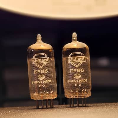Matched pair Mullard Ef86 - Square D Getter - ++1 image 3
