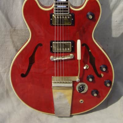 Gibson ES-355TD 1967 - Cherry Red Stereo Varitone Long Lira Vibrola Original Master Volume image 2