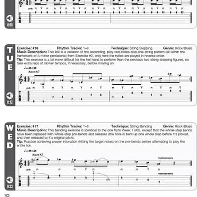 Guitar Aerobics - A 52-Week, One-Lick-Per-Day Workout Program for Developing, Improving & Maintaining Guitar Technique image 8