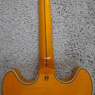 D'Angelico Excel DC Semi-Hollow Body Electric Guitar w/Hard Case Vintage Natural image 9