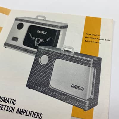1950s Gretsch Electromatic Amplifier Catalog Case Candy Brochure image 4