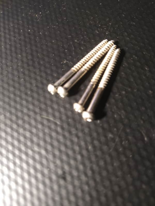 1960s-70s Fender Jazz J Bass or Precision P Bass pickup screw set original vintage 60s-1970s parts for luthier project restoration image 1
