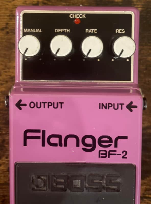 Boss BF-2 Flanger Taiwan Orange Label 90s - Purple image 1