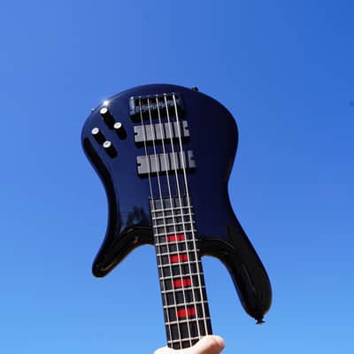 Spector Euro5 LX Alex Webster Solid Black 5-String Bass w/gig bag image 1