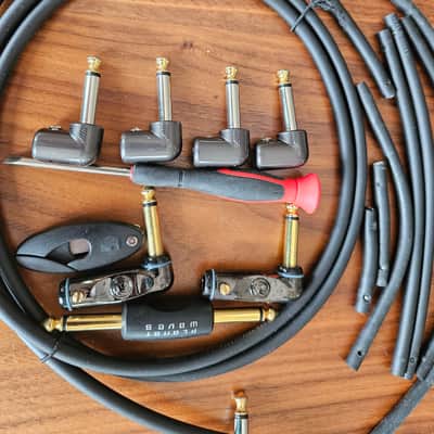 D'Addario PW-GPKIT-50 Planet Waves DIY Solderless Custom 1/4" TS Cable Kit - 40', 10 plugs 2008 - 2020 - Black image 2