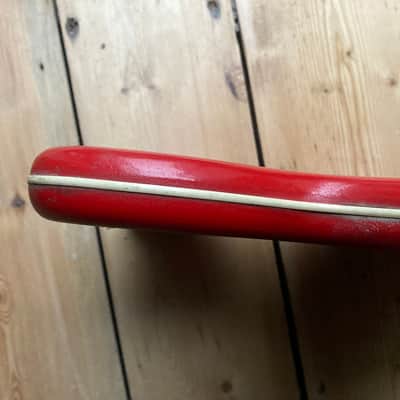 1960s Hofner Colorama 1 Red Vinyl Guitar Body image 14