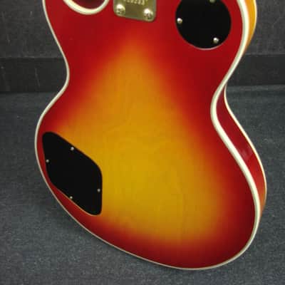 Vintage 1970s Penco "Lawsuit Era" Les Paul Custom Electric Guitar W/Case image 6