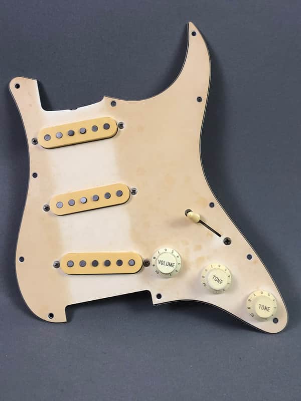 Vintage Fender Japan 1982 JV Era Relic Strat Guitar Pickups Loaded Pickguard MIJ image 1