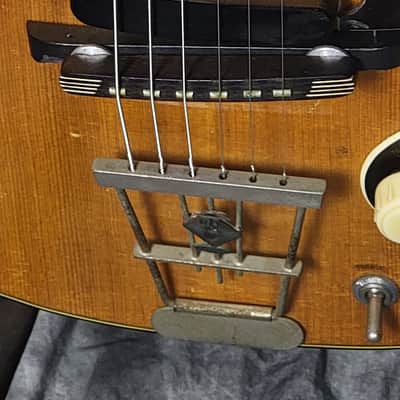 EXC COND VINTAGE 1957-8 Hofner Club 50 Electric Guitar - Natural Beauty! image 4