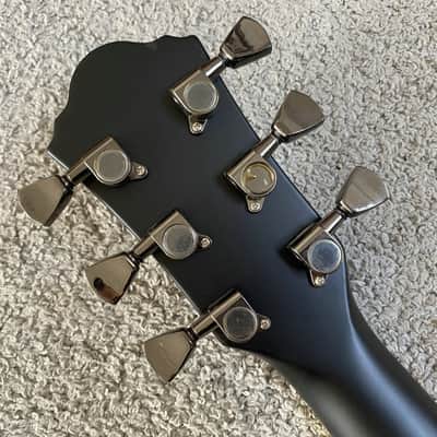Black Left Handed Acoustic Guitar, Spruce Plywood Top Body, Mahogany Neck image 10