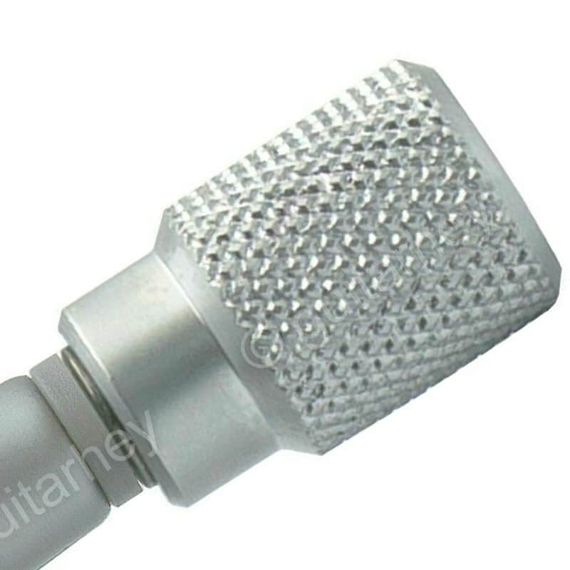 NEW (6) Genuine Hipshot Industrial Knurled Tuner Buttons w/ Screws, SATIN CHROME image 1