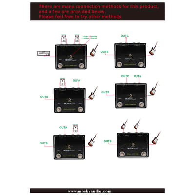 Mosky Audio Dual Loop Box Dual Reverse Looper Pedal Two Separate Loops image 8