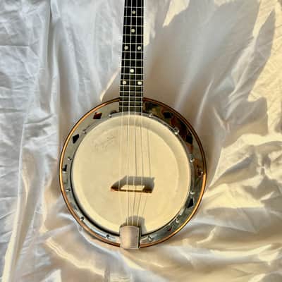Dallas George Formby Model D Banjo Ukelele/Banjolele - 1938, Signed with Original Patent Leather Case image 1