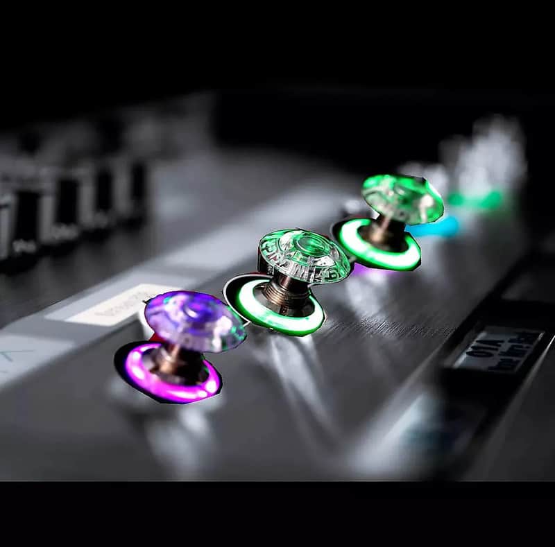 Mooer Shrooms Footswitch Pedal Stompbox Plastic Toppers 12-Pack Clear for Line 6 Helix etc image 1