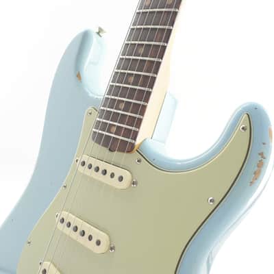 Fender Custom Shop  1962 Stratocaster Relic - FADB - Faded/Aged Daphne Blue image 7