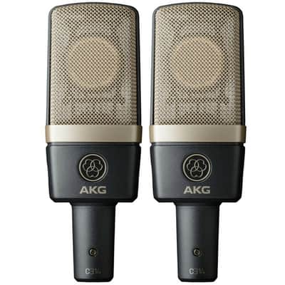 AKG C314 Matched Pair Stereo Professional Microphone Set C/w Flight Case image 1