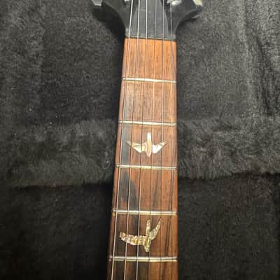 1991 PRS Paul Reed Smith Custom 24, Flame Maple 10-top, Mahogany back and neck, Brazilian Rosewood Fretboard with Bird Inlays, PRS Tremolo Bridge, Finished in Grey Black, with Nickel Hardware image 11