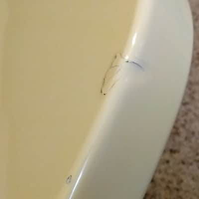 Ibanez Jet King JTKB200 bass (2009), Ivory finish with 'Argyle' pickguard plus new gig bag image 11