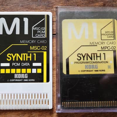 Korg M1 Synth 1 MPC02/MSC02 Card Set 1990s Japan