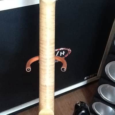 Burswood Strat with Flame Maple neck Black image 6