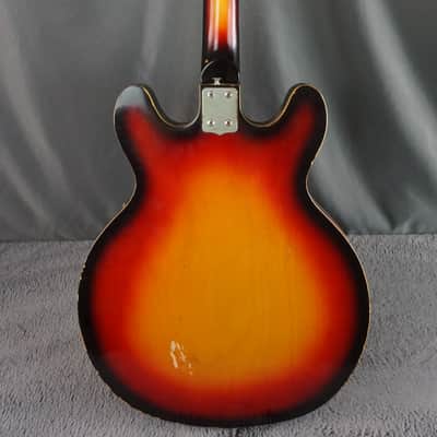Firstman Semi Hollow Body 1960s rare - Sunburst Japan image 3