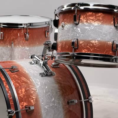 Ludwig USA 20/12/14" Neusonic Downbeat Outfit - VIDEO Fireburst Pearl w/ Maxwell Ludwig Rail image 2