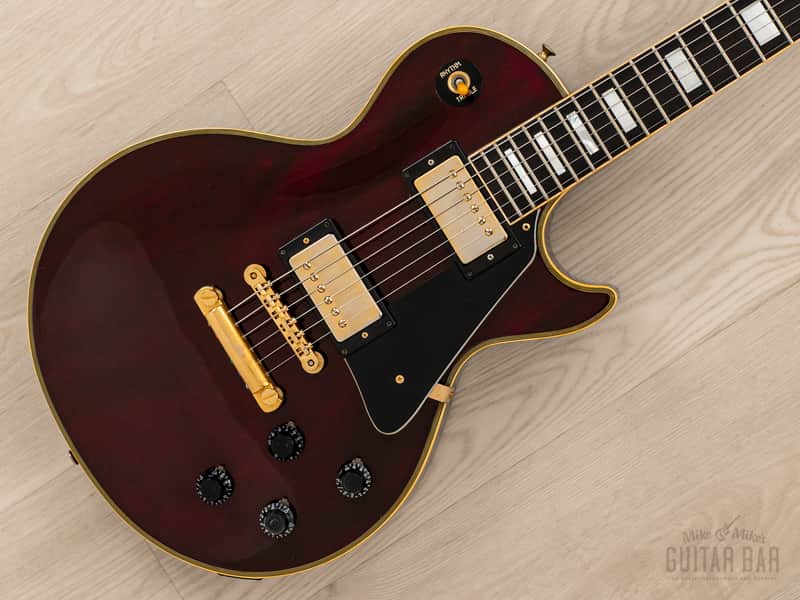 1981 Tokai Love Rock Custom LC100 Vintage Guitar Wine Red, 100% Original w/ Case image 1