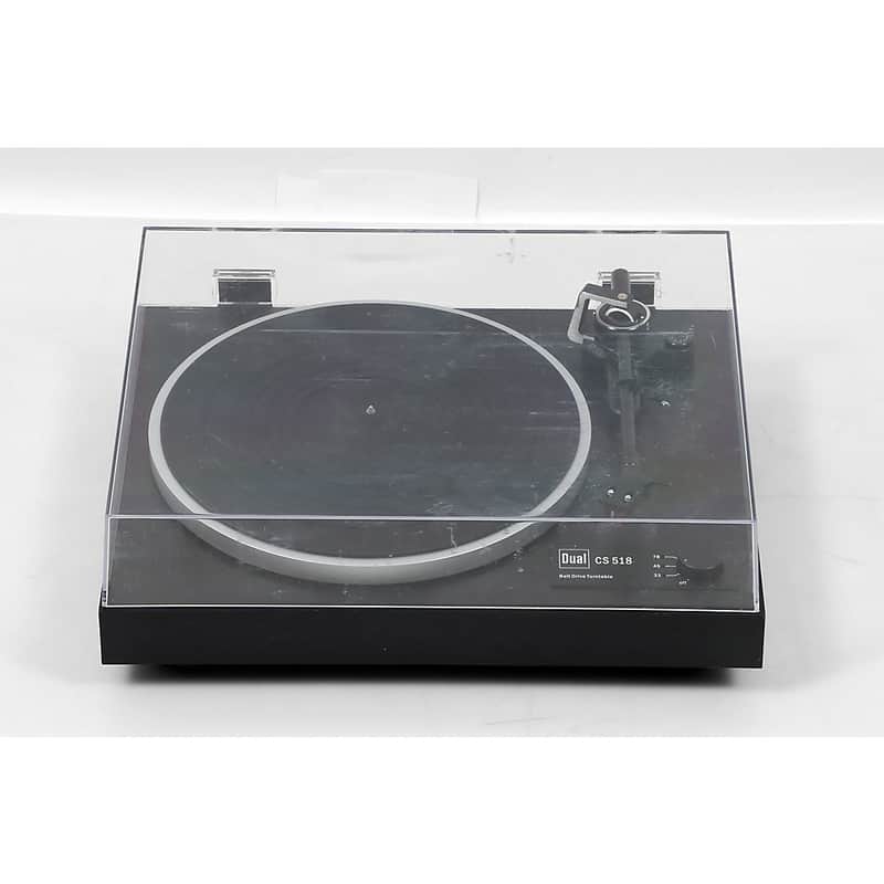 Dual Turntables CS518 Manual Turntable featuring Dual Twin Gimbal Arm and Ortofon Red Cartridge Regular Black