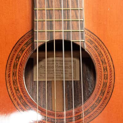 USED Antonio Hernandis Model 1 Natural 1969 Spanish Classical Guitar w/Gig Bag image 6