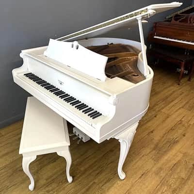 White Baby Grand Piano | Hardman Queen Anne Art-Case Designer image 4