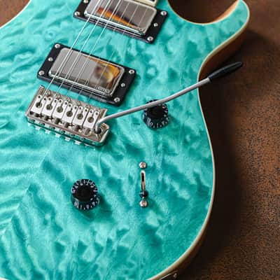 PRS SE Custom 24 Quilt | Turqoise image 5