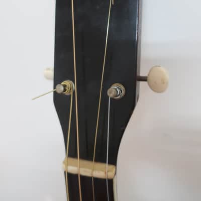 Vintage 1960s Harmony Stella 4 String Acoustic Tenor Guitar Clean Works Great Sunburst Clean! image 6