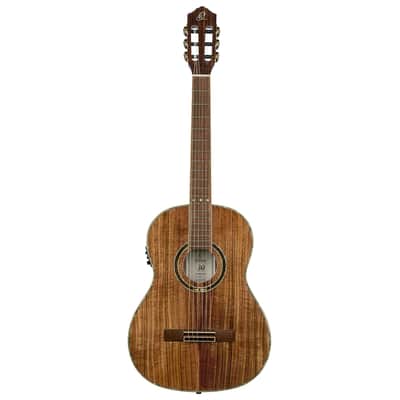 Ortega RE30TH-ACA 30th Anniversary Series AAA Acacia Top Nato Neck Nylon 6-String Classical Acoustic-Electric Guitar w/Gig Bag image 5
