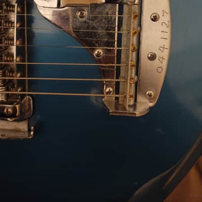 1966 Teisco Del Rey ET-460 "Shark Fin" - Metallic Blue image 12