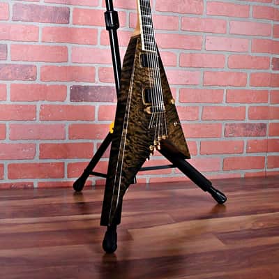 Jackson USA Custom Shop 10-String Players Choice Dan Spitz Quilted Maple 1990's Transparent Black image 5