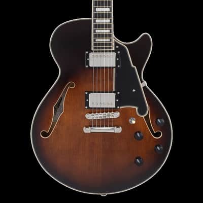 D'Angelico Premier SS Brown Burst Electric Guitar image 6