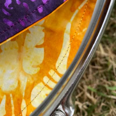 14" reversible cloth drum cover - partial mute - dampener - compare to Drum Tortillas, Quesadilla and Big Fat Snare image 3