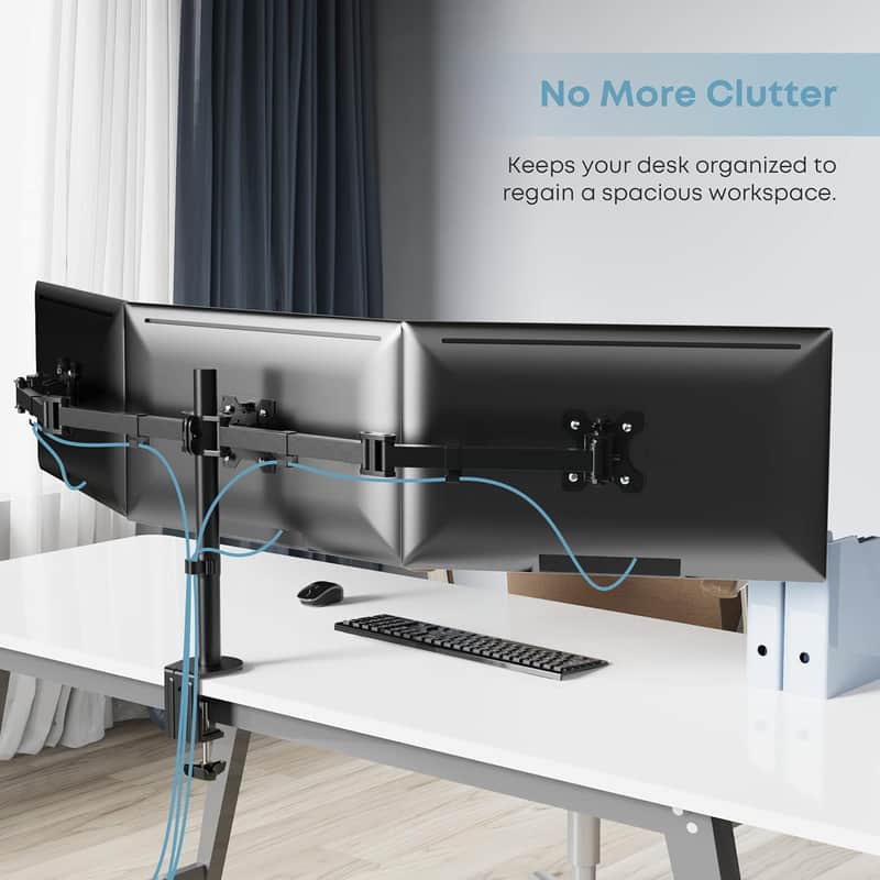Braccio supporto triplo Monitor 2022 - black image 1