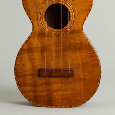 Kumalae  Style 5 Soprano Ukulele,  c. 1920, original black hard shell case. image 3